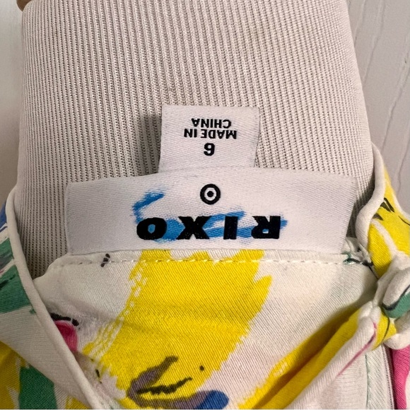 RIXO for Target Floral Cascade Ruffle Dress A4 - Picture 8 of 10